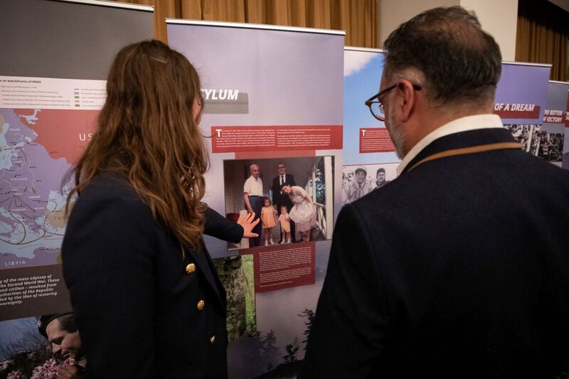 Opening of the “Trails of Hope. The Odyssey of Freedom” IPN exhibition at the Royal Canadian Military Institute in Canada — 28 March 2023; photo M. Bujak (IPN)