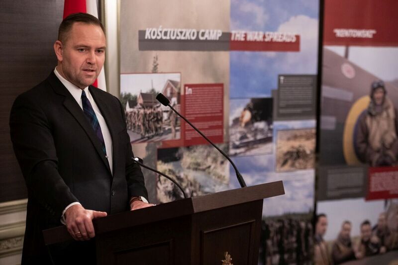 Opening of the “Trails of Hope. The Odyssey of Freedom” IPN exhibition at the Royal Canadian Military Institute in Canada — 28 March 2023; photo M. Bujak (IPN)