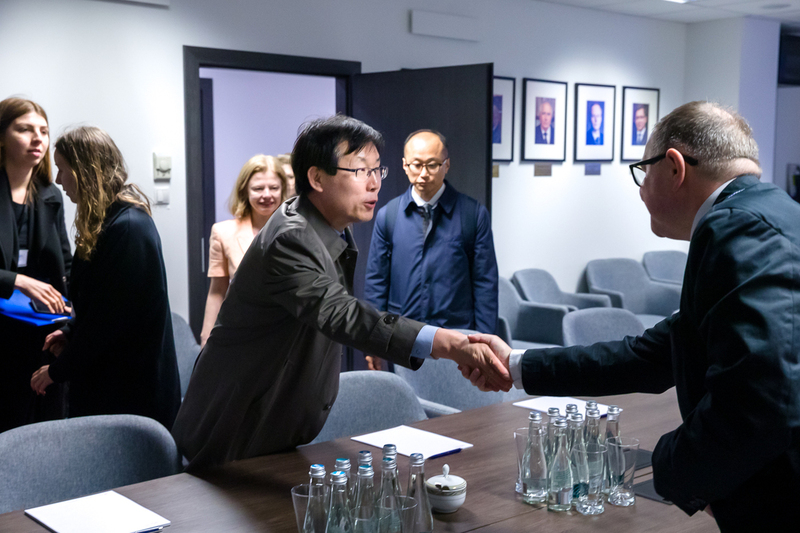 Meeting with representatives of the Korea Institute for the National Unification — 18 April 2023; photo: S. Kasper (IPN)