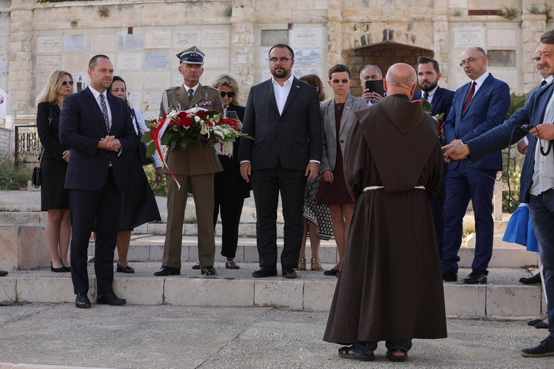 Visit of the IPN delegation to the Catholic Cemetery on Mount Zion –  6 June 2023; photo: M. Bujak
