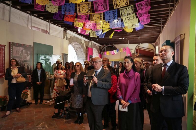 The "Trails of Hope. The Odyssey of Freedom" exhibition was presented in Mexico, 3 November 2023 Photo: Mikołaj Bujak