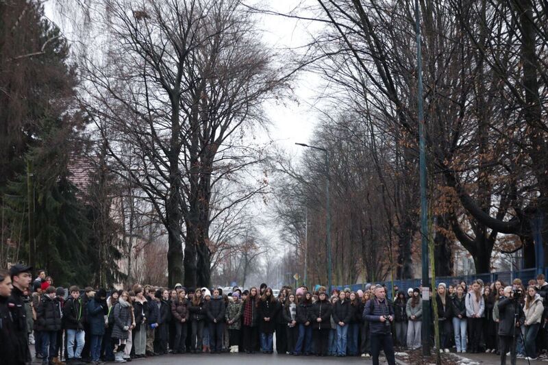 The memory of Auschwitz victims was commemorated during the 5th edition of the "Light of Peace Run" , 18 January 2024, Photo: Mikołaj Bujak, IPN