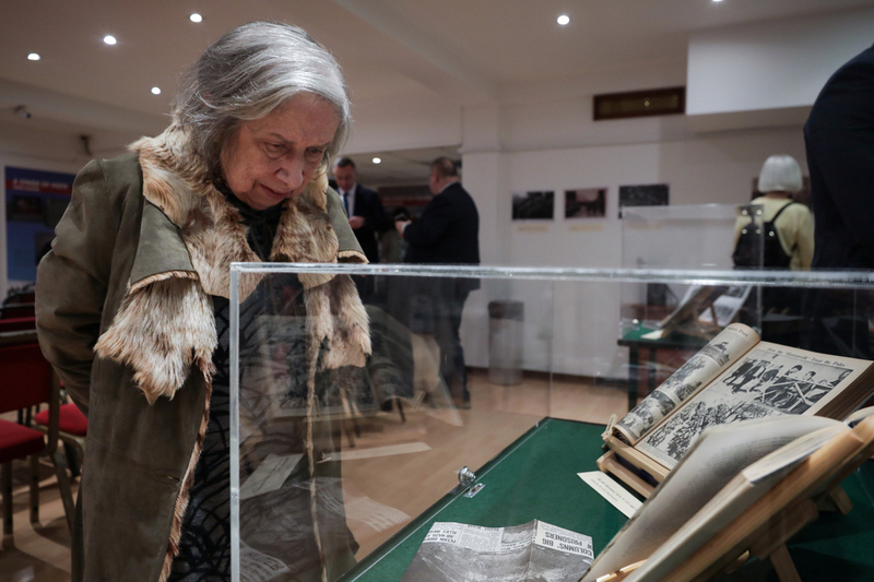The IPN "Trails of Hope. The Odyssey of Freedom" exhibition presented in London -- 9 February 2024; photo: M. Bujak (IPN)