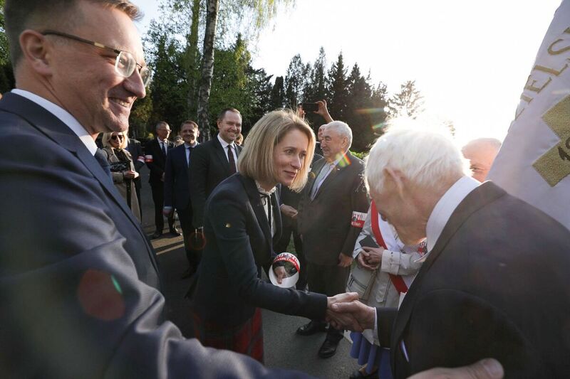 The Prime Minister of Estonia Kaja Kallas and the President of the IPN Karol Nawrocki commemorated the victims of the Katyn Massacre, Warsaw 11 April 2024; Photo: Mikołaj Bujak, IPN