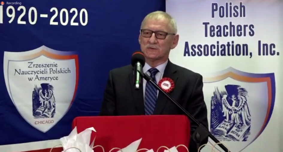 Tadeusz Młynek, Prezes Zrzeszenia Nauczycieli Polskich w Ameryce, fot. IPN.