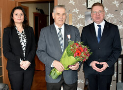 Krzyż Wolności i Solidarności dla Ignacego Mariana Guenthera - Bydgoszcz, 20 marca 2023, Fot. Dariusz Ganczar (IPN)