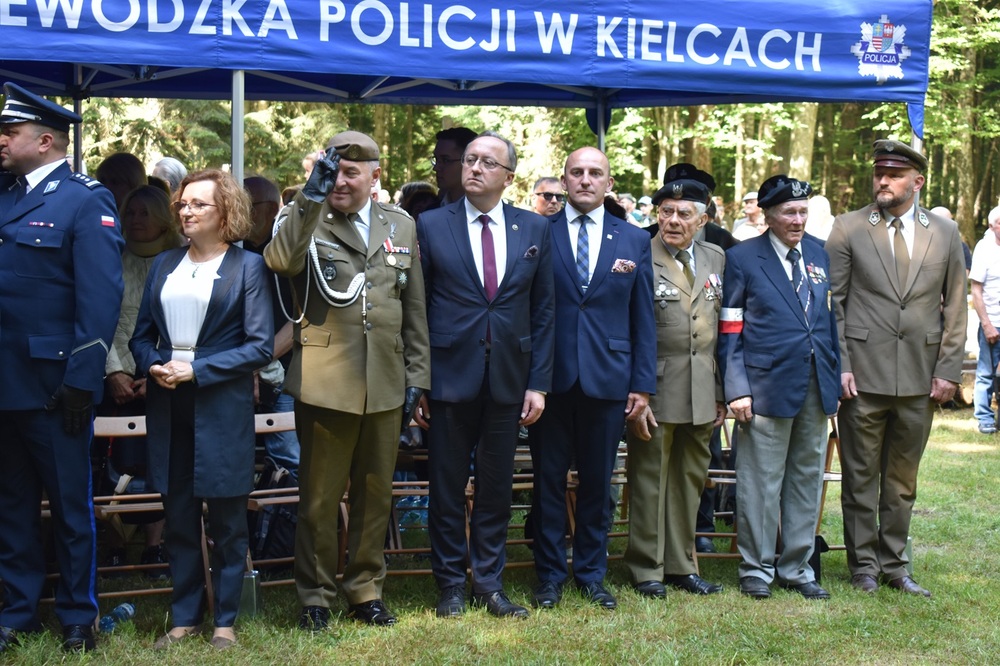 Wykus 2024 – uroczystości upamiętniające świętokrzyskich partyzantów. Fot. Dariusz Skrzyniarz (IPN)