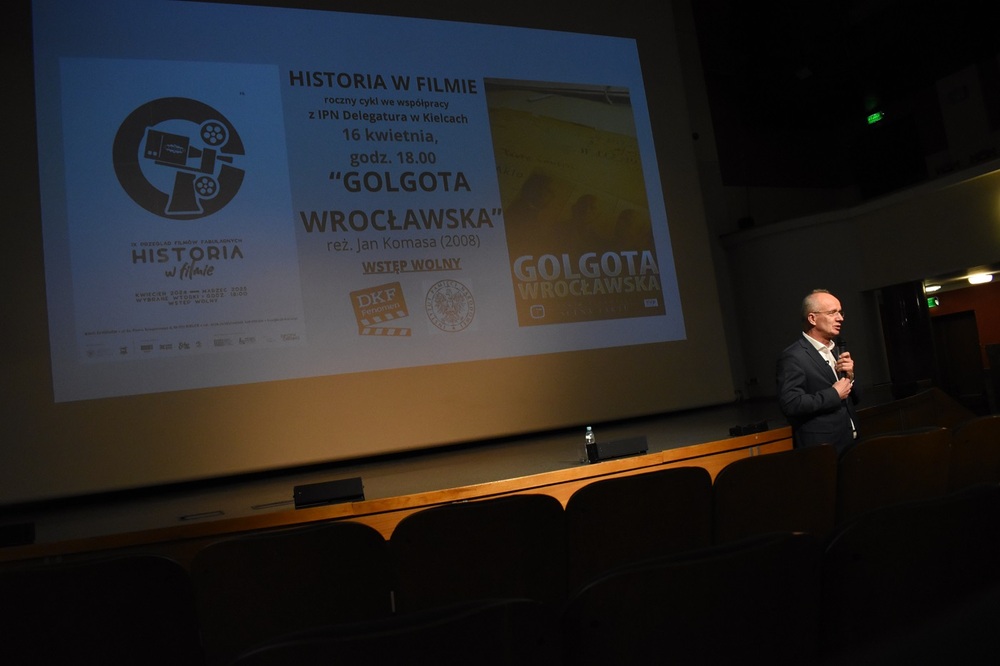 Inauguracja IX edycji Kieleckiego Przeglądu Polskich Filmów Fabularnych „Historia w filmie” i projekcja filmu „Golgota wrocławska” – Kielce, 16 kwietnia 2024 r
