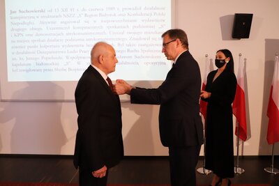 Uroczystość wręczenia Krzyży Wolności i Solidarności, fot. A. Piekarska IPN Białystok