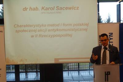 II dzień konferencji.  Panel IV - Pierwszy głos zabiera dr hab. Karol Sacewicz