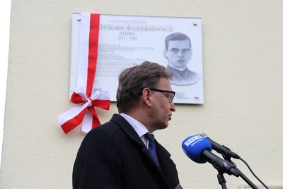 Odsłonięcie tablicy upamiętniającej Władysława Buszkiewicza #2