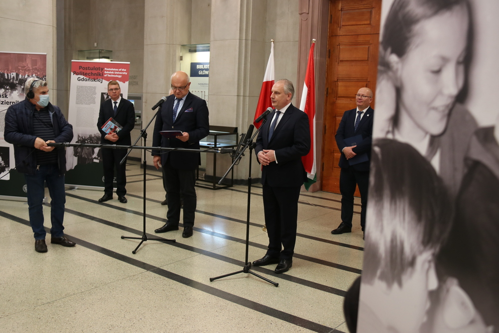 Uroczyste otwarcie wystawy IPN Gdańsk „Solidarni z Węgrami. Pomoc gdańszczan dla powstańców węgierskich w 1956 r.” – Gdańsk, 26 października 2021