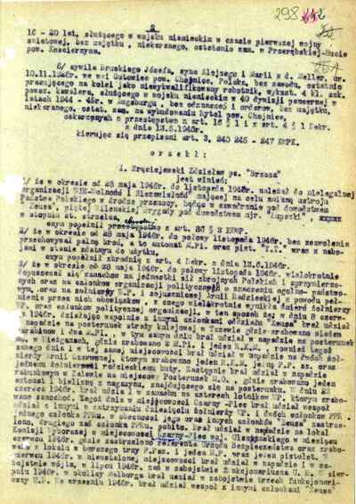 Wyrok skazujący Janinę Wasiłojć-Smoleńską na karę śmierci. Bydgoszcz, 8 marca 1947 r. (IPN By 070/434 t. 5) #2