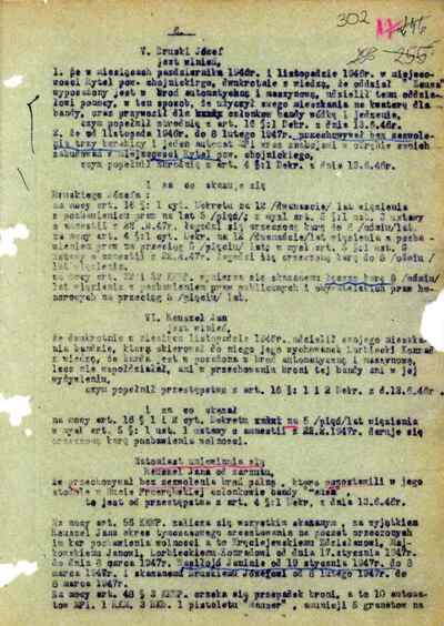 Wyrok skazujący Janinę Wasiłojć-Smoleńską na karę śmierci. Bydgoszcz, 8 marca 1947 r. (IPN By 070/434 t. 5) #6