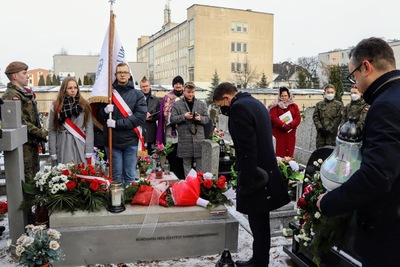 Uroczystość poświęcenia grobu weterana Powstania Styczniowego Franciszka Klonowskiego