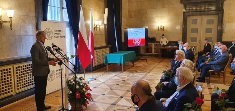 Uroczystość wręczenia Krzyży Wolności i Solidarności  w Katowicach . Fot. K. Liszka