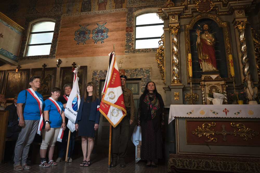 Uroczystości pogrzebowe Józefa Lewickiego, żołnierza VII Śląskiego Okręgu NSZ – Szczyrk, 6 września 2024. Fot.: IPN K. Łojko