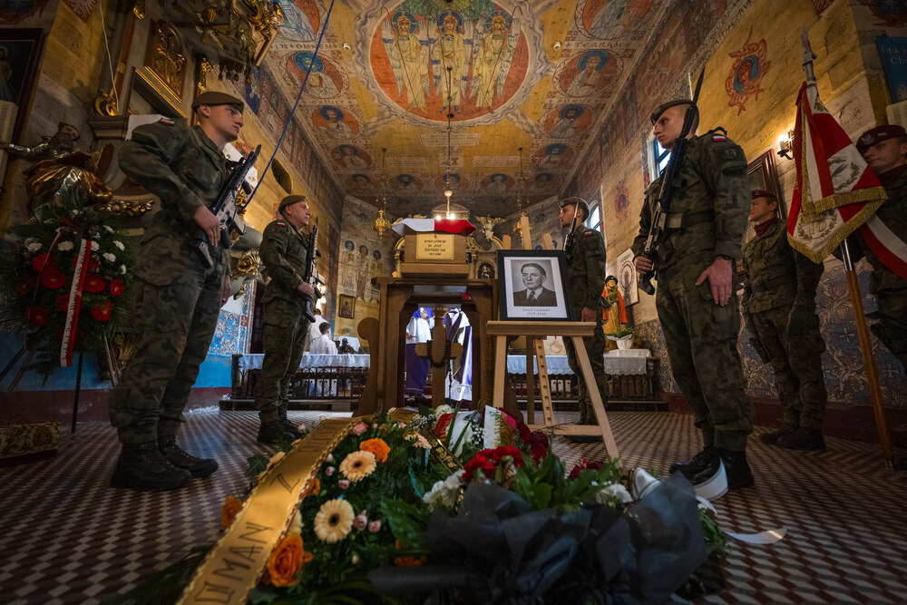 Uroczystości pogrzebowe Józefa Lewickiego, żołnierza VII Śląskiego Okręgu NSZ – Szczyrk, 6 września 2024. Fot.: IPN K. Łojko