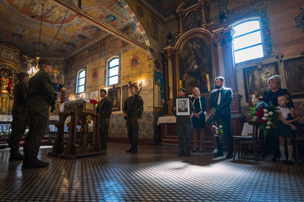 Uroczystości pogrzebowe Józefa Lewickiego, żołnierza VII Śląskiego Okręgu NSZ – Szczyrk, 6 września 2024. Fot.: IPN K. Łojko