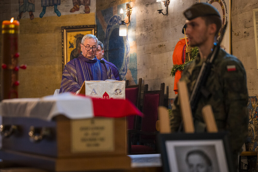 Uroczystości pogrzebowe Józefa Lewickiego, żołnierza VII Śląskiego Okręgu NSZ – Szczyrk, 6 września 2024. Fot.: IPN K. Łojko