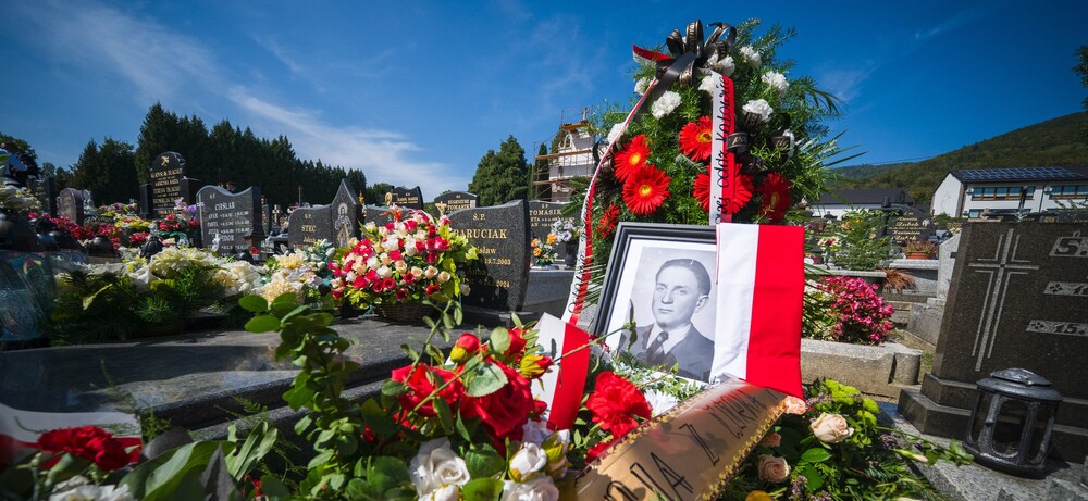 Uroczystości pogrzebowe Józefa Lewickiego, żołnierza VII Śląskiego Okręgu NSZ – Szczyrk, 6 września 2024. Fot.: IPN K. Łojko