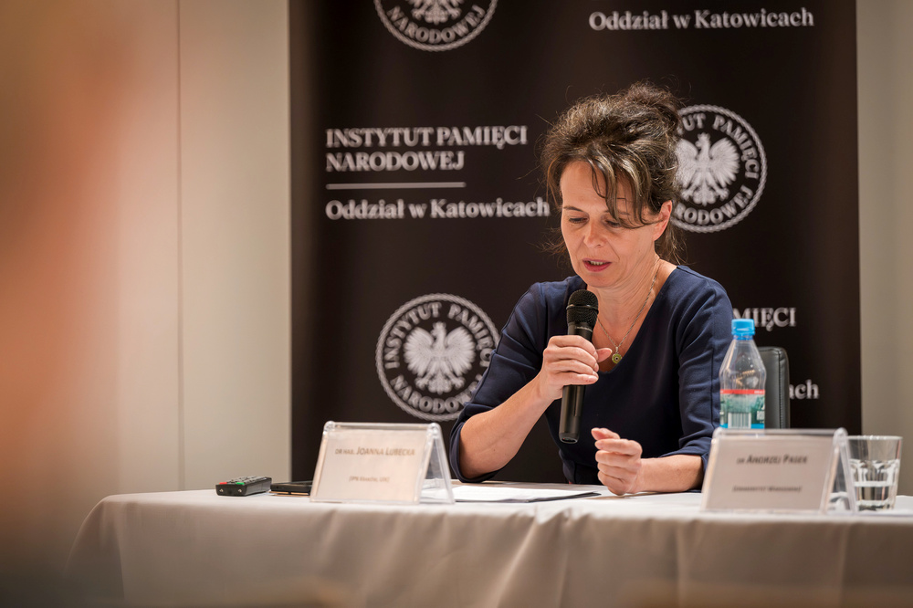 Dr Joanna Lubecka (Oddział Instytutu Pamięci Narodowej w Krakowie, Uniwersytet Ignatianum w Krakowie). Fot.: IPN K. Łojko