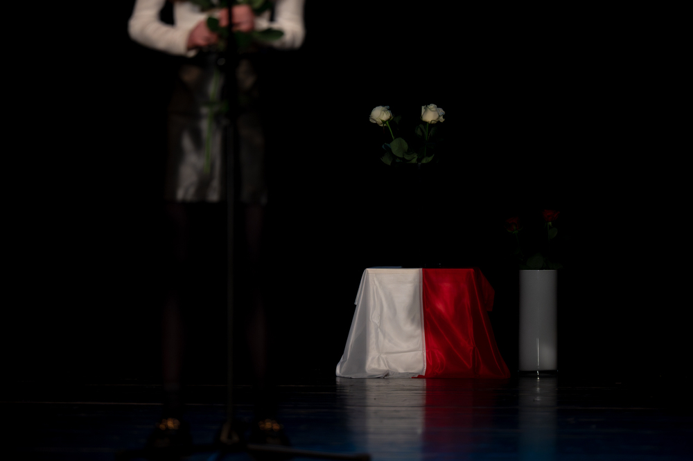 Gala finałowa XI edycji ogólnopolskiego konkursu recytatorskiego „W kręgu poezji i prozy lagrowej więźniarek KL Ravensbrück“ im. Wandy Półtawskiej – Ruda Śląska, 9 kwietnia 2025. Fot.: IPN Krzysztof Łojko