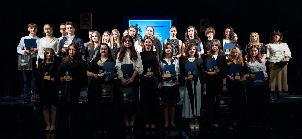 Gala finałowa XI edycji ogólnopolskiego konkursu recytatorskiego „W kręgu poezji i prozy lagrowej więźniarek KL Ravensbrück“ im. Wandy Półtawskiej – Ruda Śląska, 9 kwietnia 2025. Fot.: IPN Krzysztof Łojko