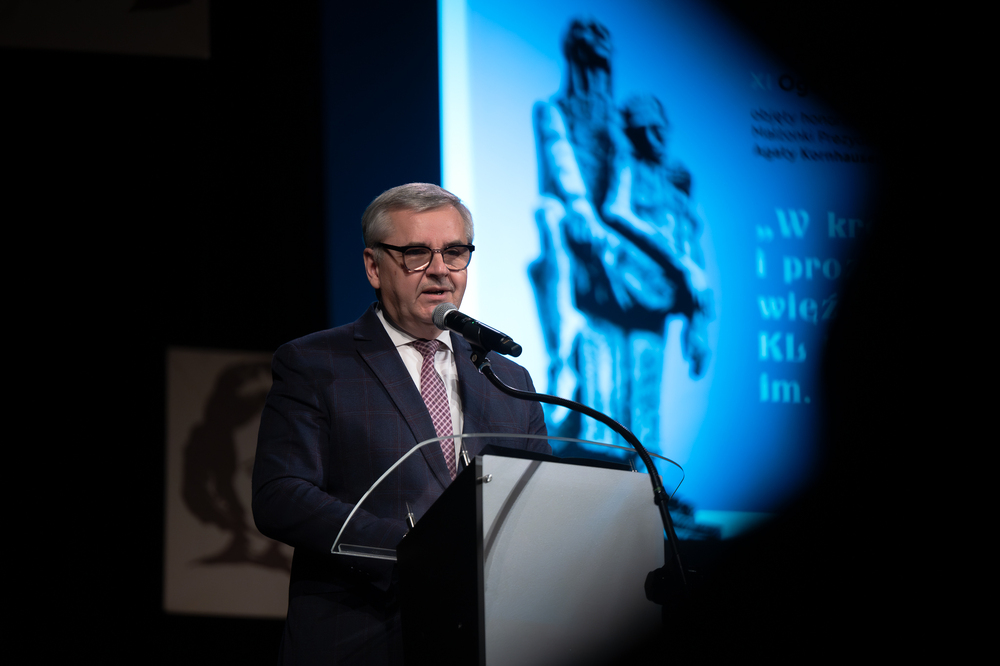 Gala finałowa XI edycji ogólnopolskiego konkursu recytatorskiego „W kręgu poezji i prozy lagrowej więźniarek KL Ravensbrück“ im. Wandy Półtawskiej – Ruda Śląska, 9 kwietnia 2025. Fot.: IPN Krzysztof Łojko