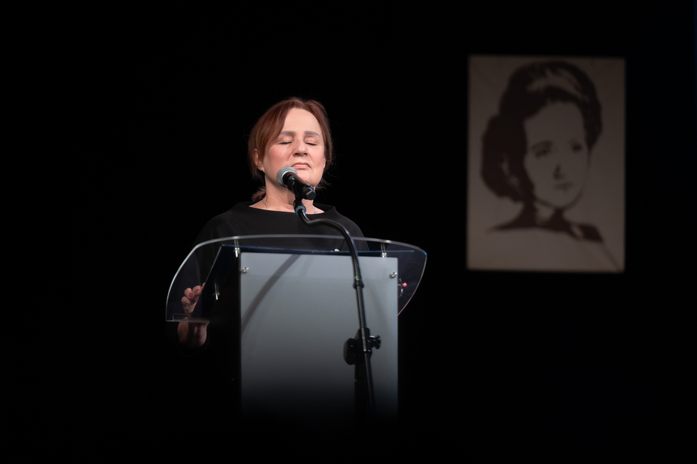 Gala finałowa XI edycji ogólnopolskiego konkursu recytatorskiego „W kręgu poezji i prozy lagrowej więźniarek KL Ravensbrück“ im. Wandy Półtawskiej – Ruda Śląska, 9 kwietnia 2025. Fot.: IPN Krzysztof Łojko