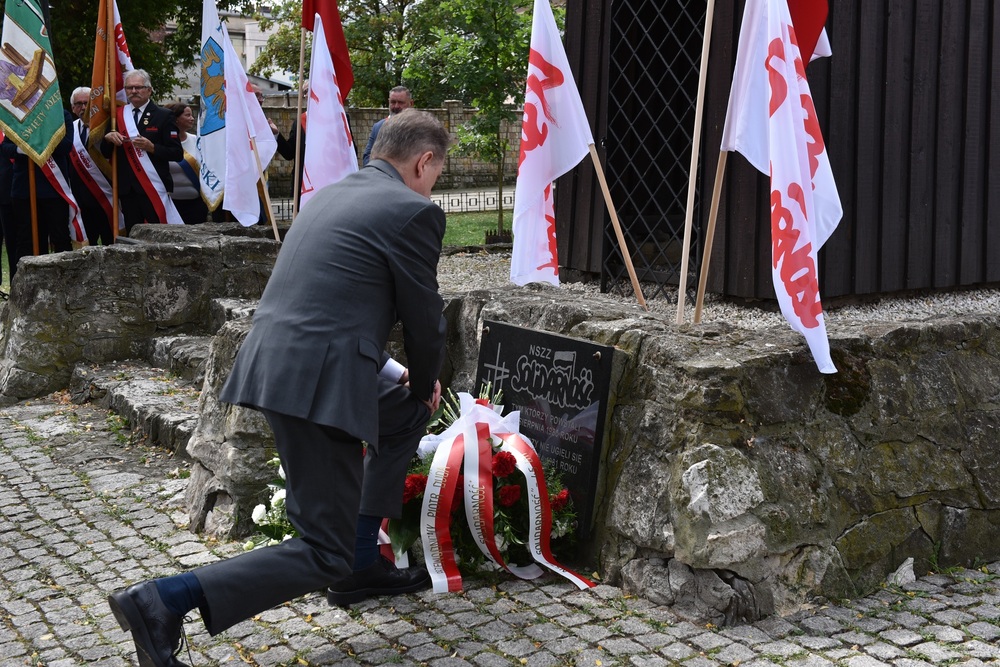 45. rocznica pierwszego strajku na Górnym Śląsku w tarnogórskim „Fazosie“. Fot. Monika Kobylańska/IPN