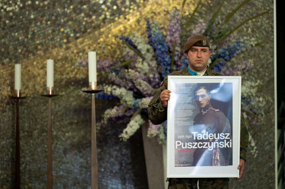 W Warszawie upamiętniliśmy powstańca śląskiego płk. Tadeusza Puszczyńskiego „Konrada Wawelberga” w ramach akcji „Wszyscy jesteśmy ze Śląska!". Fot.: IPN Krzysztof Łojko