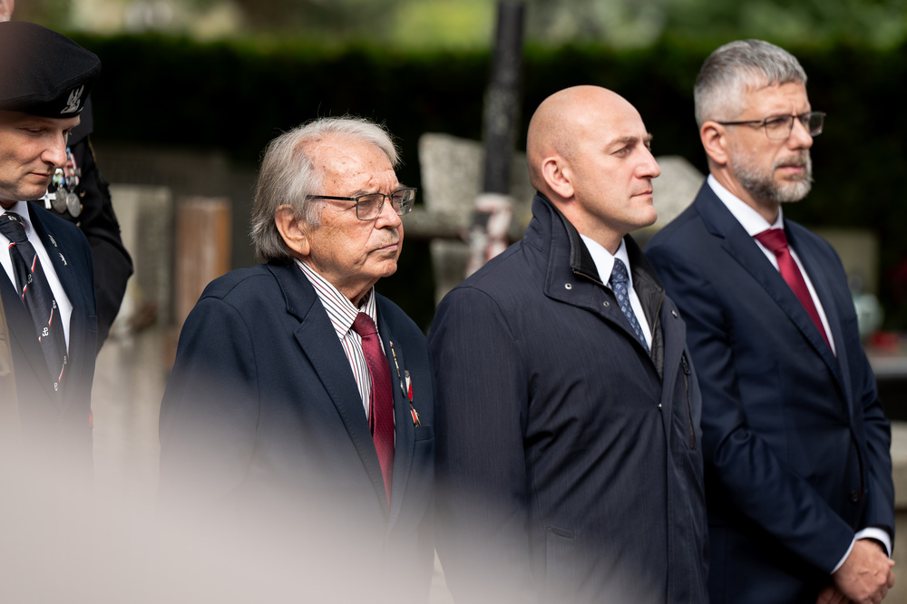 W Warszawie upamiętniliśmy powstańca śląskiego płk. Tadeusza Puszczyńskiego „Konrada Wawelberga” w ramach akcji „Wszyscy jesteśmy ze Śląska!". Fot.: IPN Krzysztof Łojko