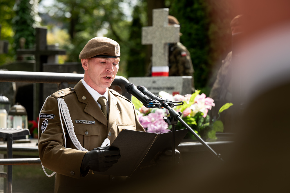 W Warszawie upamiętniliśmy powstańca śląskiego płk. Tadeusza Puszczyńskiego „Konrada Wawelberga” w ramach akcji „Wszyscy jesteśmy ze Śląska!". Fot.: IPN Krzysztof Łojko