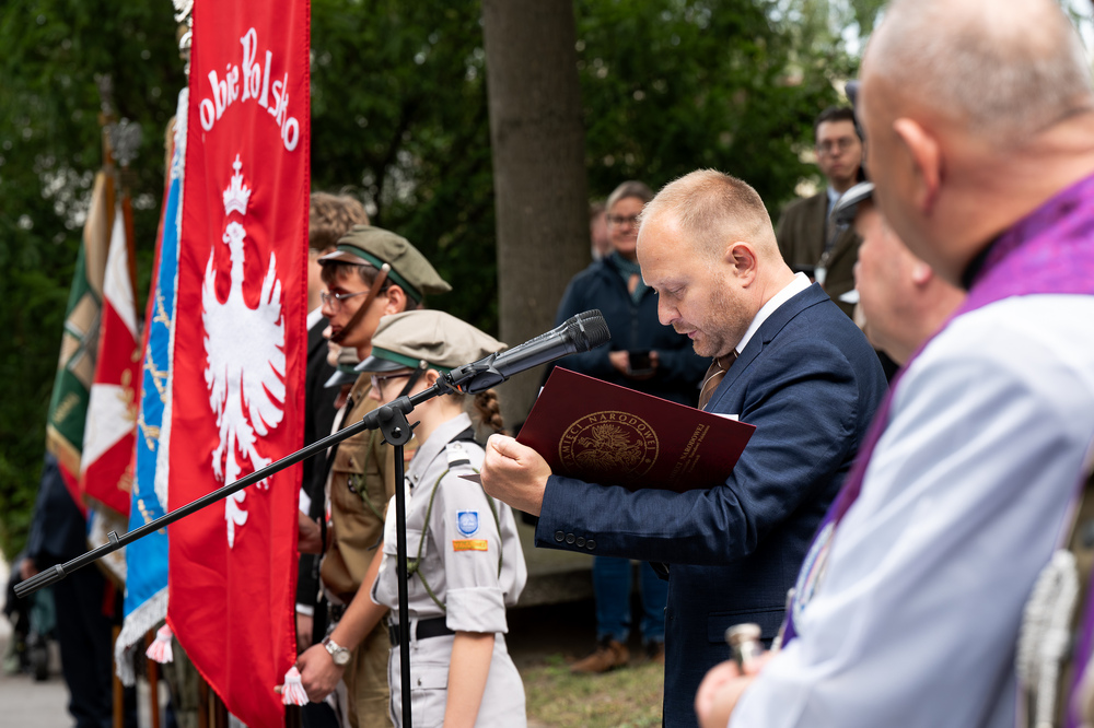 W Warszawie upamiętniliśmy powstańca śląskiego płk. Tadeusza Puszczyńskiego „Konrada Wawelberga” w ramach akcji „Wszyscy jesteśmy ze Śląska!". Fot.: IPN Krzysztof Łojko