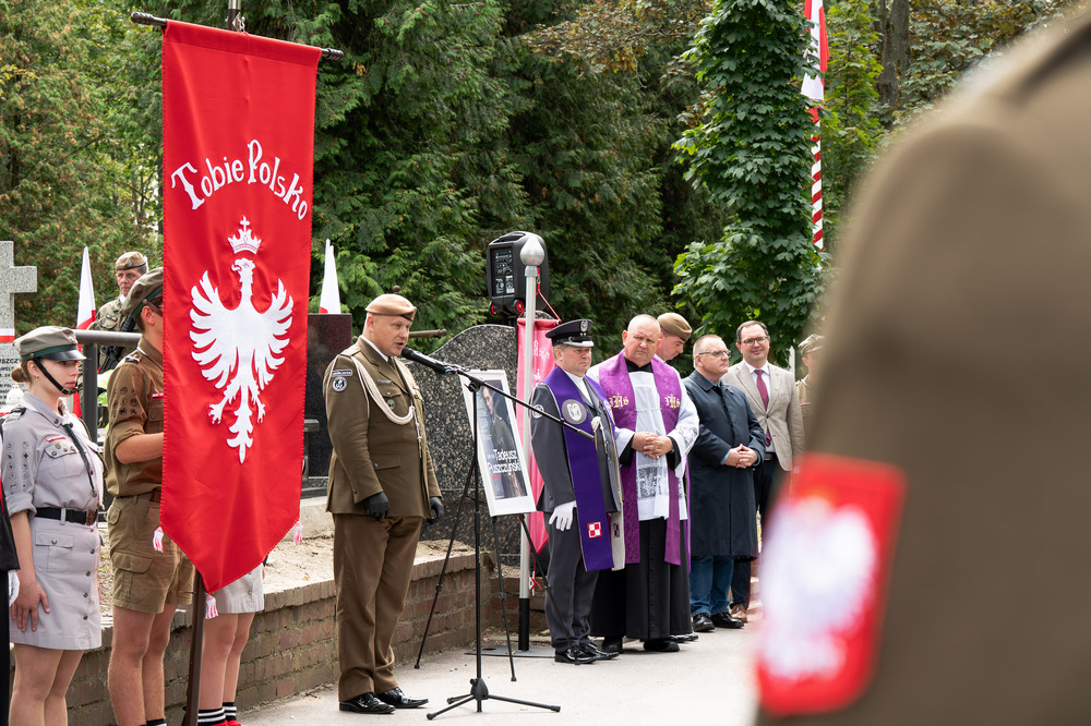 W Warszawie upamiętniliśmy powstańca śląskiego płk. Tadeusza Puszczyńskiego „Konrada Wawelberga” w ramach akcji „Wszyscy jesteśmy ze Śląska!". Fot.: IPN Krzysztof Łojko