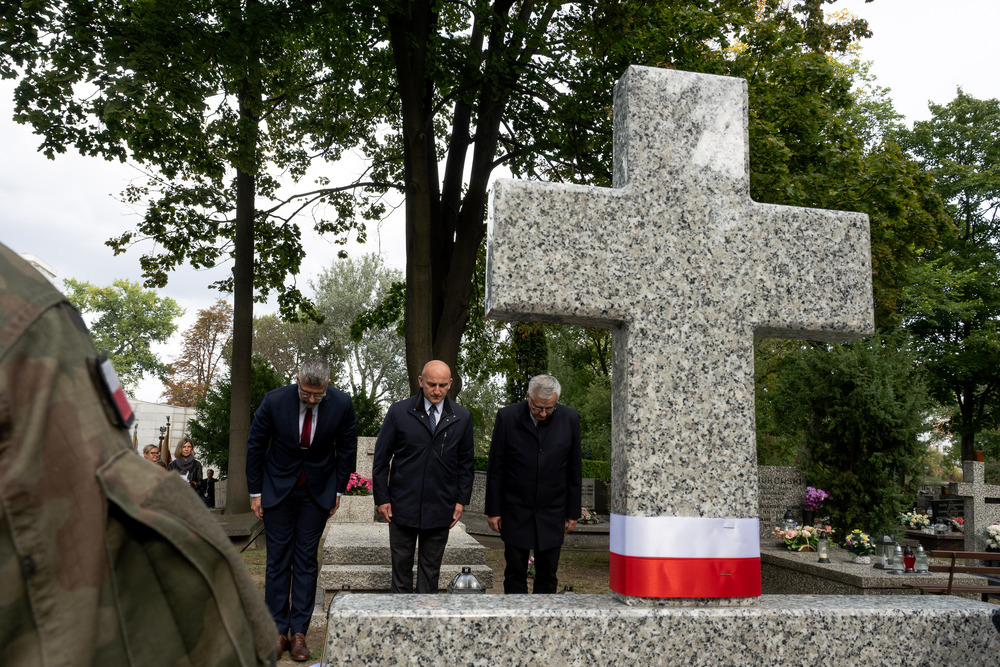 W Warszawie upamiętniliśmy powstańca śląskiego płk. Tadeusza Puszczyńskiego „Konrada Wawelberga” w ramach akcji „Wszyscy jesteśmy ze Śląska!". Fot.: IPN Krzysztof Łojko