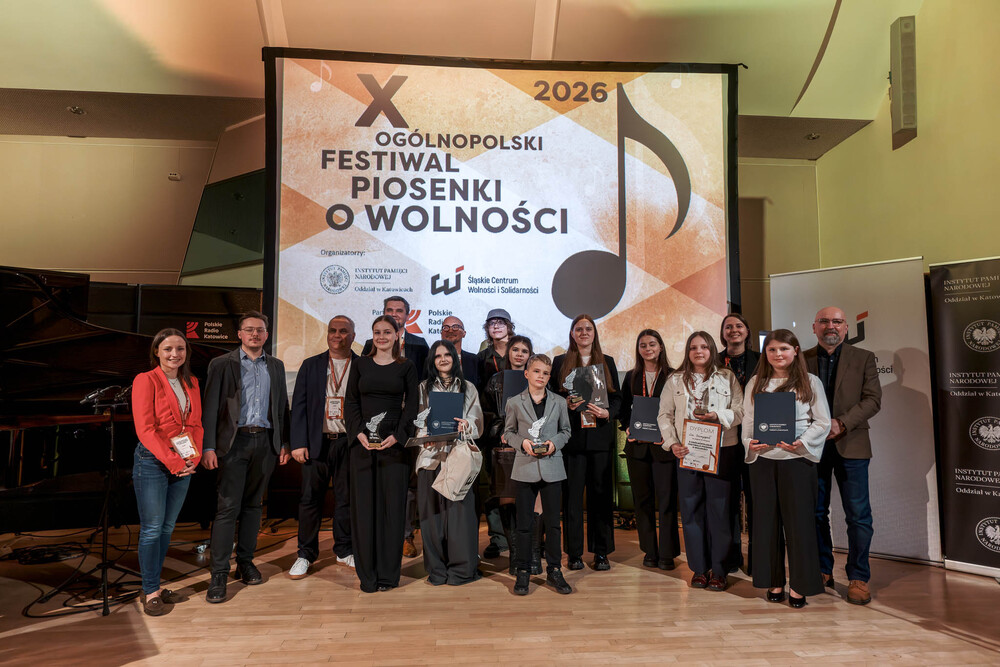 Finał X Ogólnopolskiego Festiwalu Piosenki o Wolności - Katowice, 18 kwietnia 2026. Fot.: IPN Krzysztof Łojko