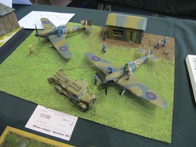 Model Agaty Safader diorama Bitwa o Anglię - Dywizjon 303.