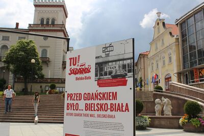 Otwarcie wystawy „TU rodziła się »Solidarność«” w Bielsku-Białej. Fot. A. Kasprzykowski