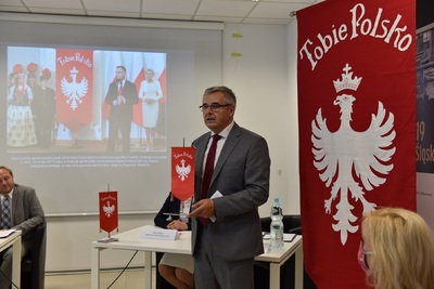 Konferencja prasowa na temat obchodów 100. rocznicy wybuchu II Powstania Śląskiego zorganizowanych przez Oddział IPN w Katowicach.  Fot. M. Kobylańska