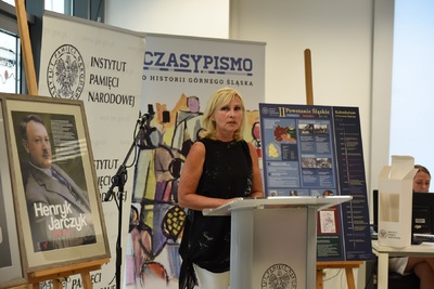 Konferencja prasowa na temat obchodów 100. rocznicy wybuchu II Powstania Śląskiego zorganizowanych przez Oddział IPN w Katowicach.  Fot. M. Kobylańska