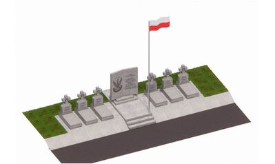 Projekt kwatery grobów wojennych „Żołnierzy Niezłomnych” na katowickim cmentarzu komunalnym.