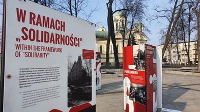 Prezentacja wystawy „TU rodziła się Solidarność” w Częstochowie.