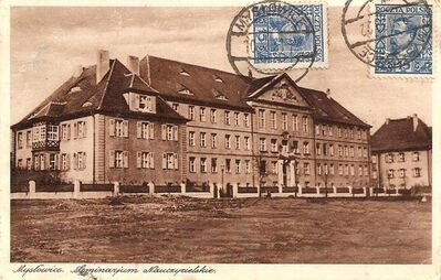 Budynek Seminarium Nauczycielskiego na pocztówce z 1931 r.