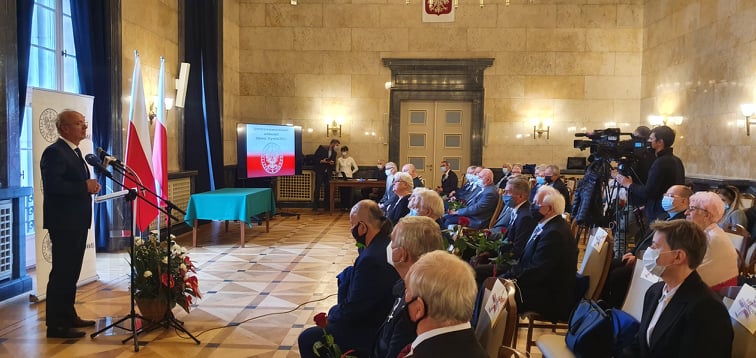 Uroczystość wręczenia Krzyży Wolności i Solidarności  w Katowicach . Fot. K. Liszka