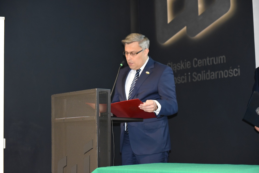 Uroczystość wręczenia Krzyży Wolności i Solidarności  w Katowicach . Fot. M. Kobylańska