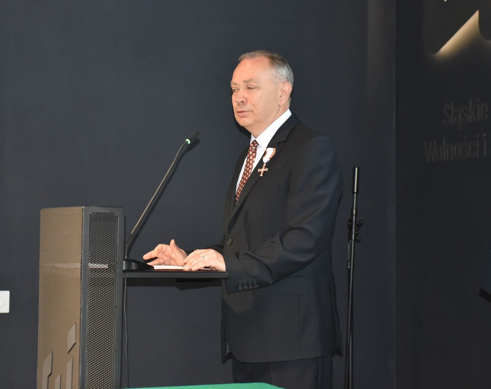 Uroczystość wręczenia Krzyży Wolności i Solidarności  w Katowicach . Fot. M. Kobylańska