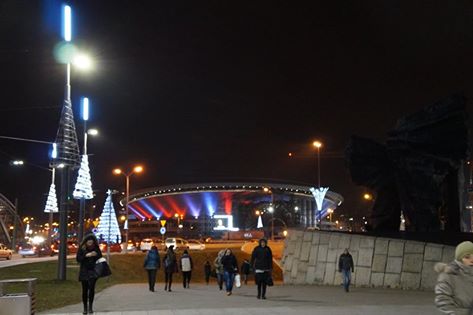 13 grudnia 2016 r., w 35. rocznicę wprowadzenia stanu wojennego, najbardziej charakterystyczny budynek w Katowicach był podświetlony w biało-czerwonych barwach.