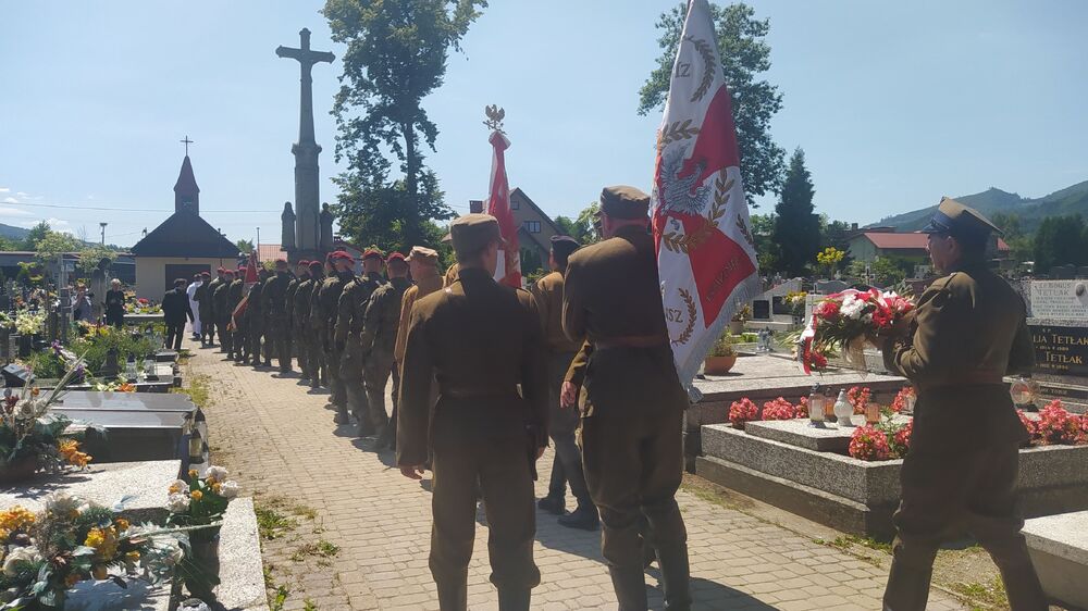 Uroczystość pogrzebowa śp. Jana Ficka, żołnierza VII Śląskiego Okręgu NSZ. Fot. Monika Kobylańska/IPN